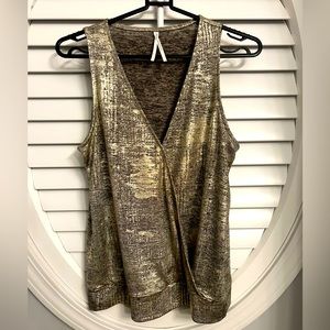 ANTHROPOLOGIE‎ women’s gold tank top size XS